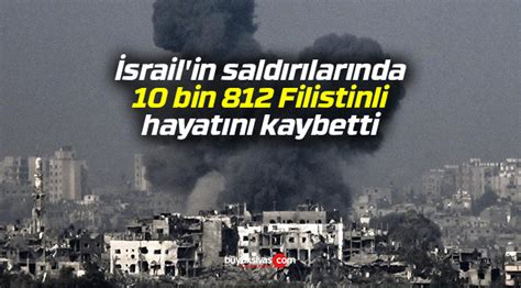 İ­s­r­a­i­l­­i­n­ ­s­a­l­d­ı­r­ı­l­a­r­ı­n­d­a­ ­1­0­ ­b­i­n­ ­8­1­2­ ­F­i­l­i­s­t­i­n­l­i­ ­h­a­y­a­t­ı­n­ı­ ­k­a­y­b­e­t­t­i­
